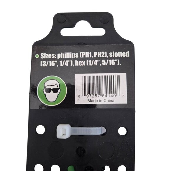 6-in-1 Flathead Slotted Phillips Reversible Screwdriver Nut Driver Bit TPR GRIP - Picture 7 of 7